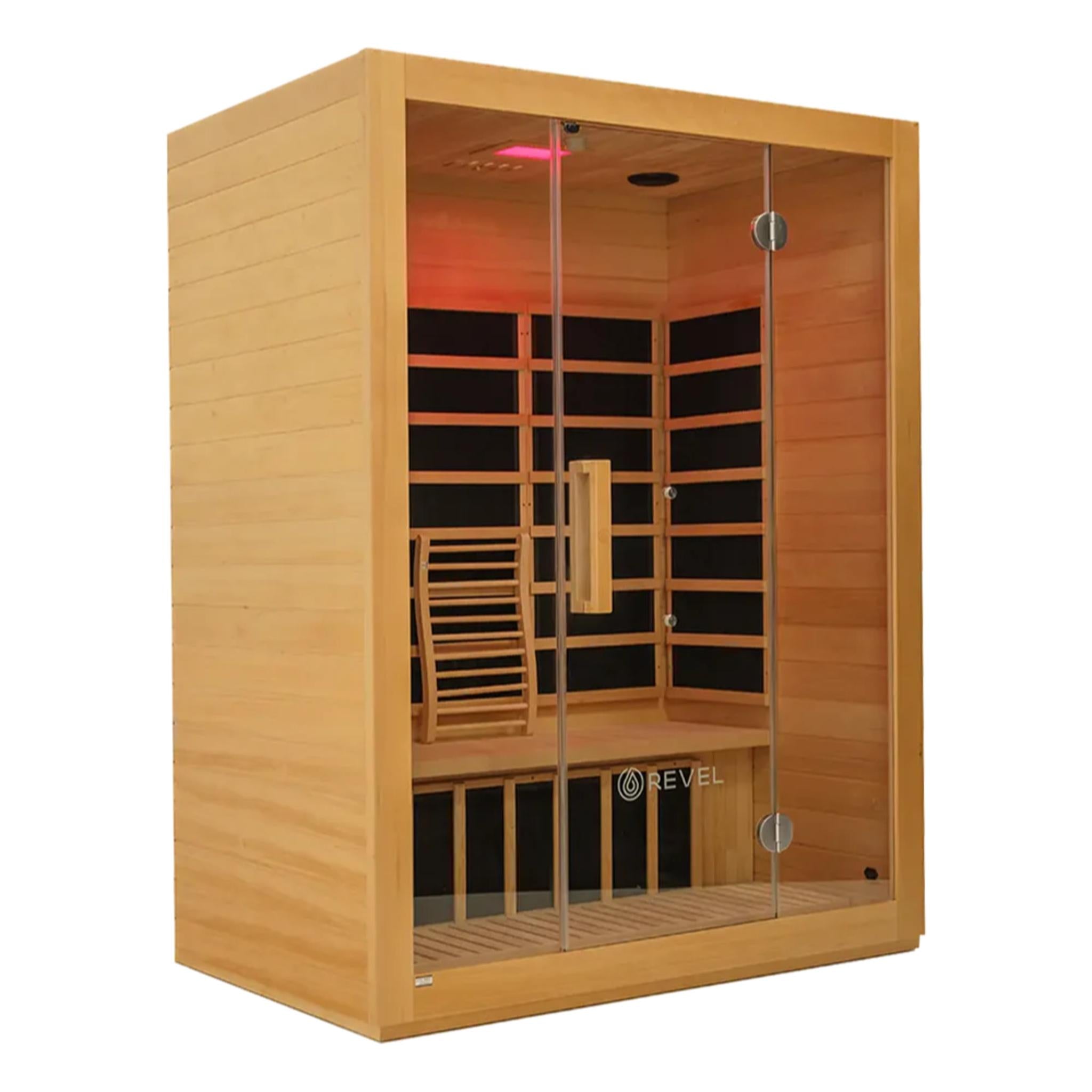REVEL KORA 3 PERSON FULL SPECTRUM INFRARED SAUNA ROOM LOW EMF VERSION