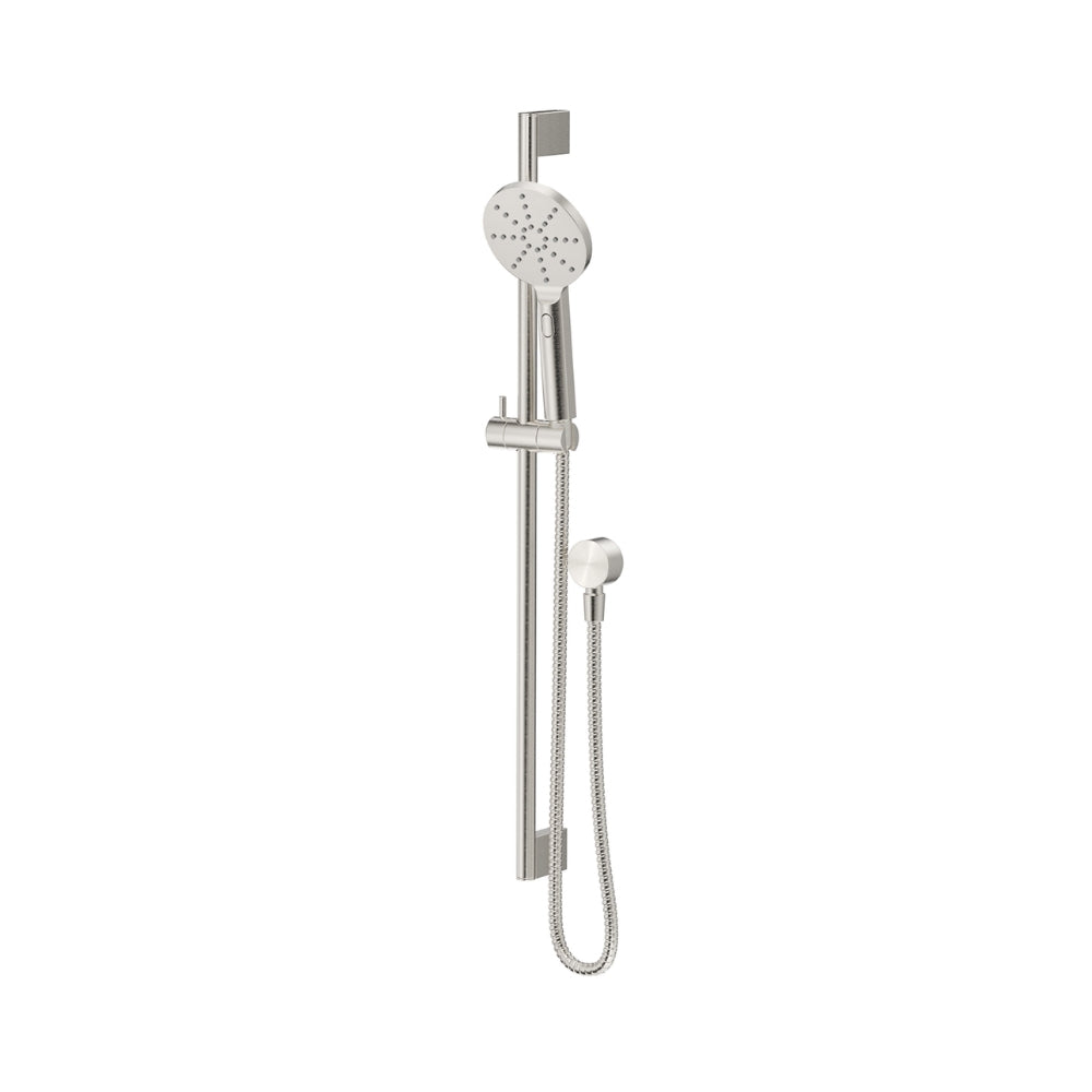BELLA VISTA MICA SHOWER RAIL 800MM BRUSHED NICKEL