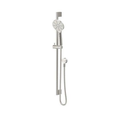 BELLA VISTA MICA SHOWER RAIL 800MM BRUSHED NICKEL