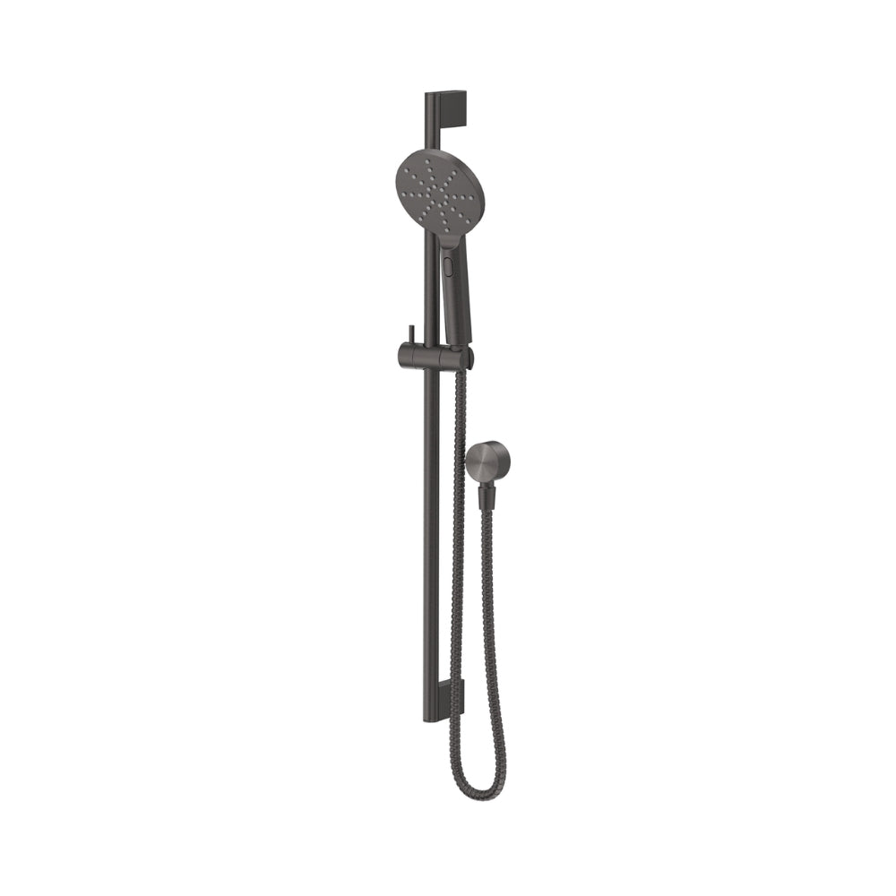 BELLA VISTA MICA SHOWER RAIL 800MM GUN METAL