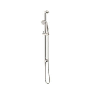 BELLA VISTA MICA HERITAGE SHOWER RAIL 800MM BRUSHED NICKEL