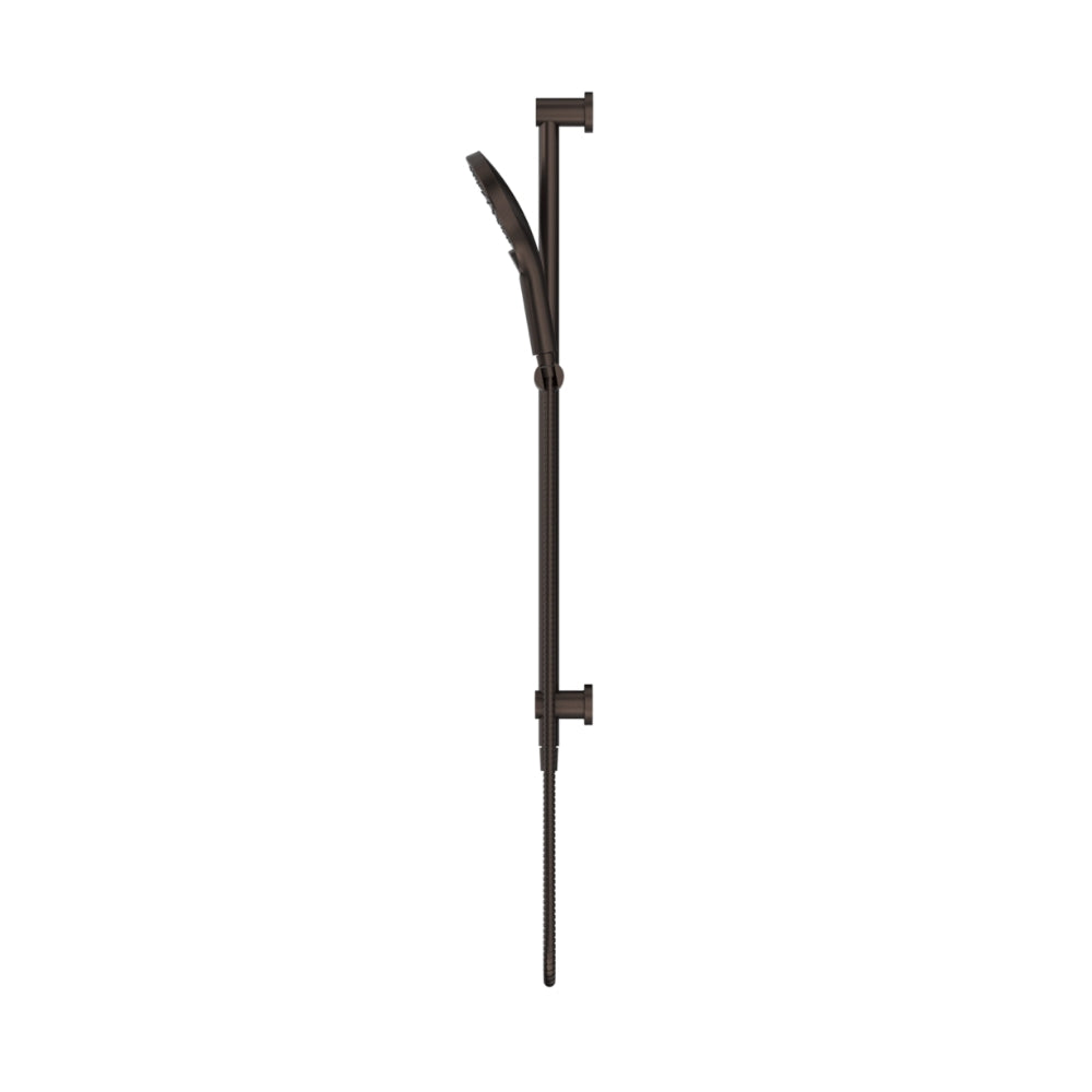 BELLA VISTA MICA SHOWER RAIL INBUILT INLET 802MM DUSK BRONZE