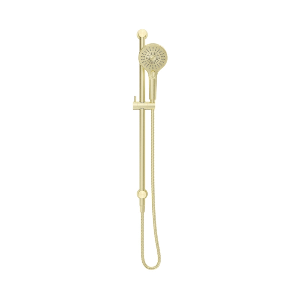 BELLA VISTA MICA SHOWER RAIL INBUILT INLET 802MM FRENCH GOLD