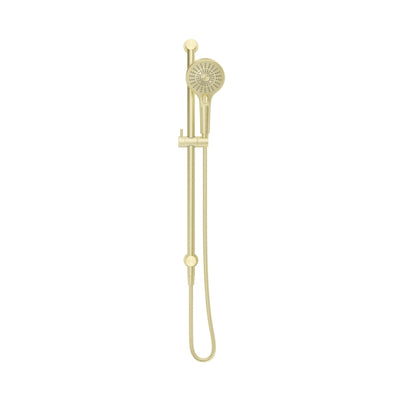 BELLA VISTA MICA SHOWER RAIL INBUILT INLET 802MM FRENCH GOLD