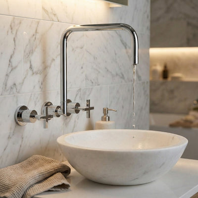 PHOENIX RADII WALL SINK SET 300MM CHROME