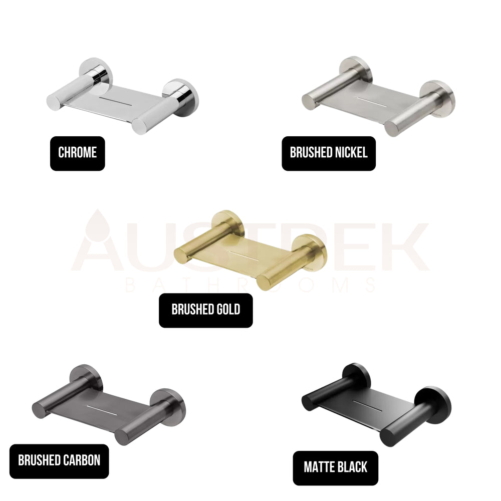 PHOENIX RADII SOAP DISH ROUND PLATE BRUSHED GOLD 140MM