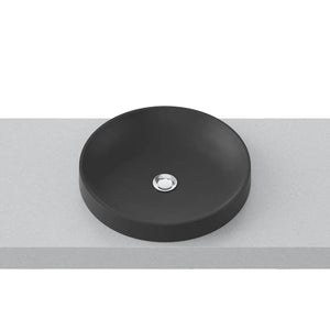TIMBERLINE RADIUS INSET BASIN MATTE BLACK 400MM