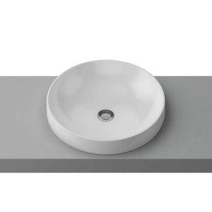 TIMBERLINE RADIUS INSET BASIN GLOSS WHITE 400MM