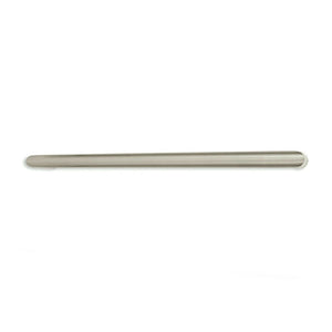 RADIANT HEATING NON-HEATED ROUND SINGLE TOWEL RAIL COOL BRUSHED NICKEL 650MM