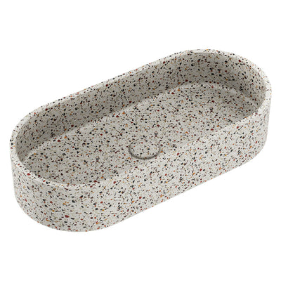 FIENZA JADA PILL CONCRETE ABOVE COUNTER BASIN TERRAZZO 600MM