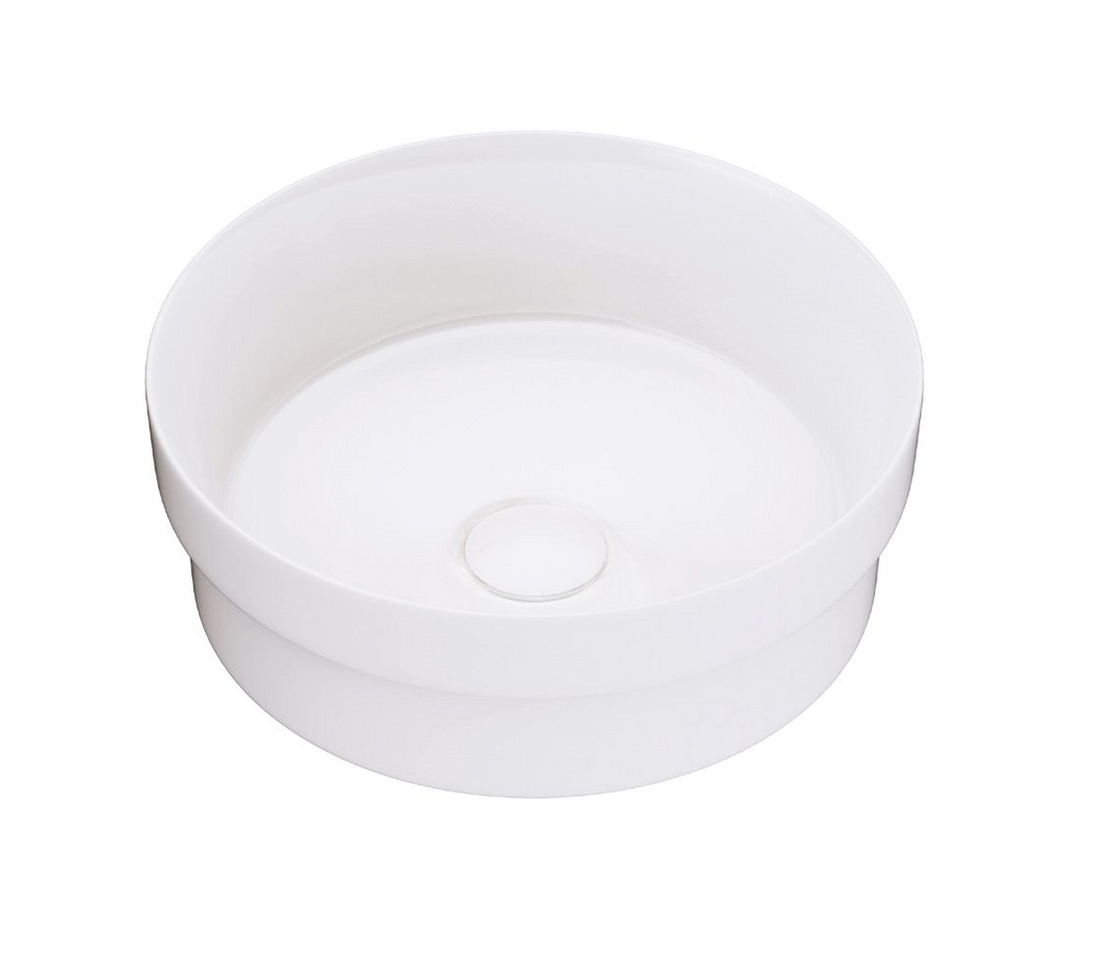 FIENZA REBA SEMI-INSET BASIN GLOSS WHITE 355MM