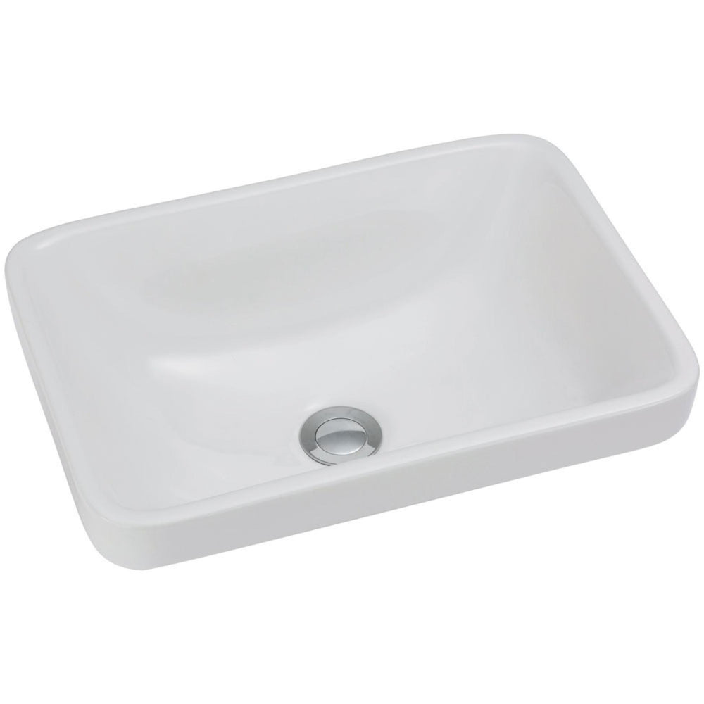 FIENZA SARAH SEMI-INSET BASIN GLOSS WHITE 440MM