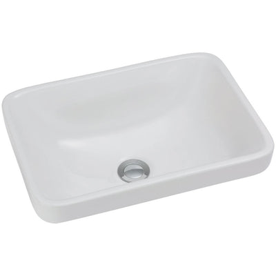 FIENZA SARAH SEMI-INSET BASIN GLOSS WHITE 440MM