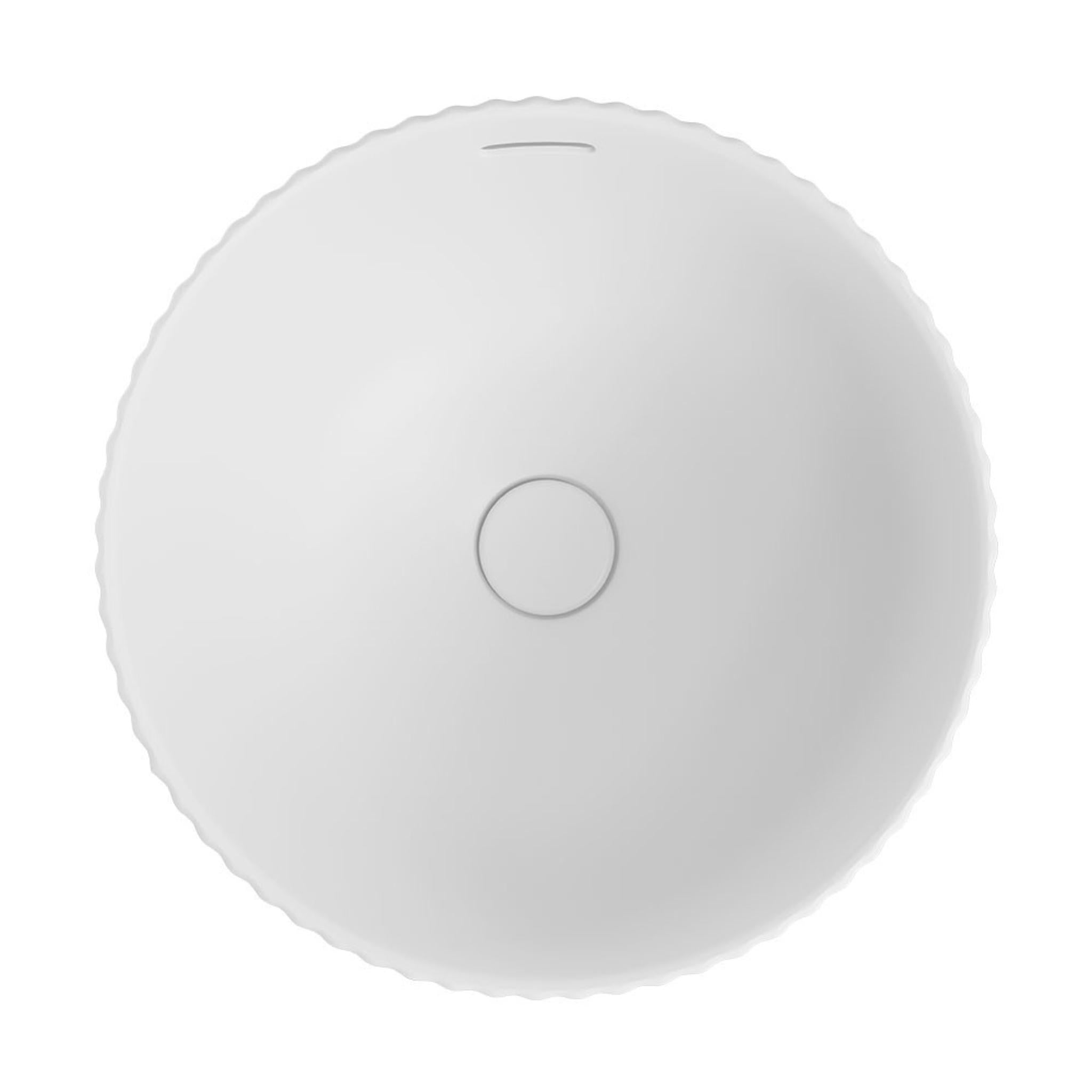 FIENZA ELEANOR ROUND SEMI-INSET BASIN MATTE WHITE 380MM