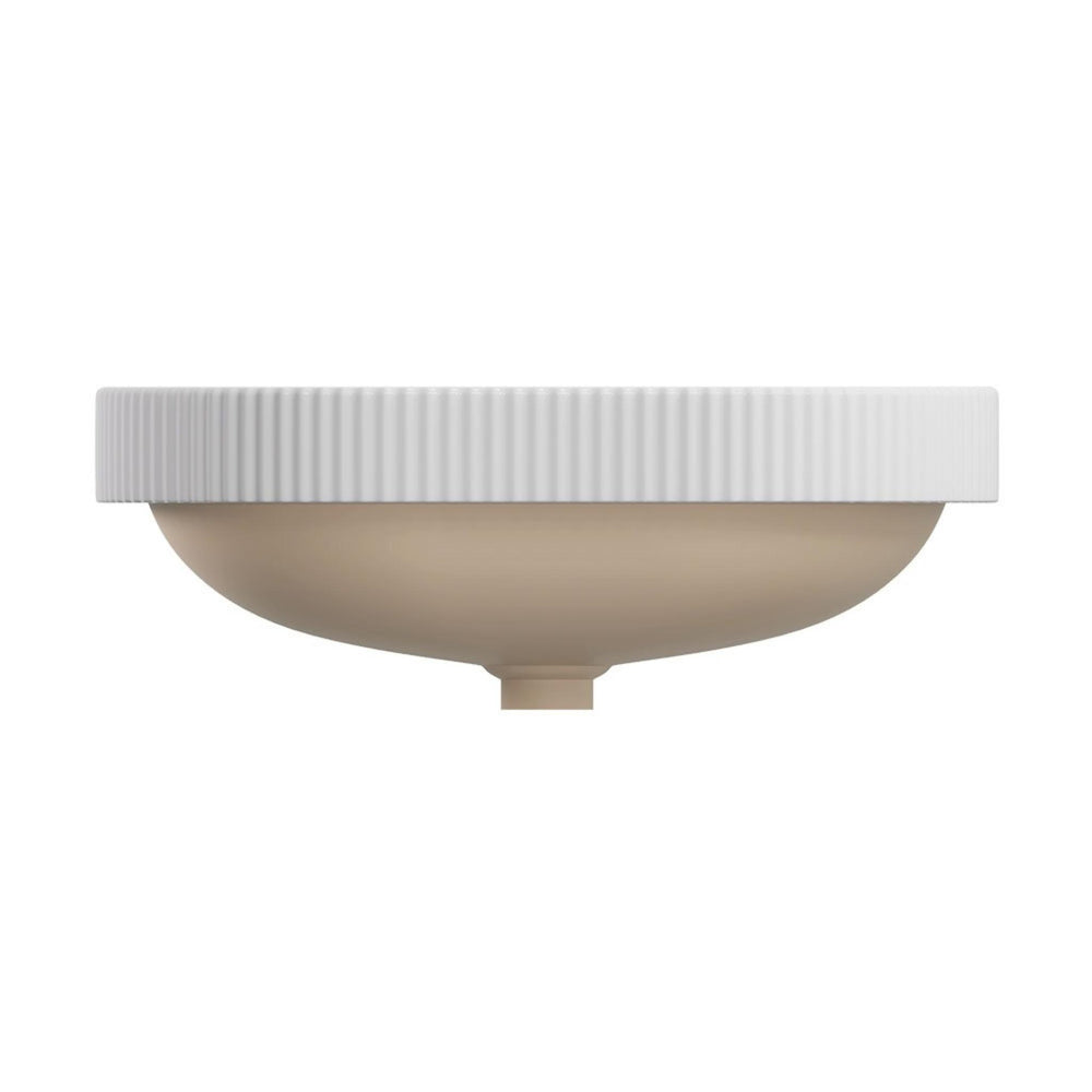 FIENZA ELEANOR OVAL SEMI-INSET BASIN GLOSS WHITE 555MM