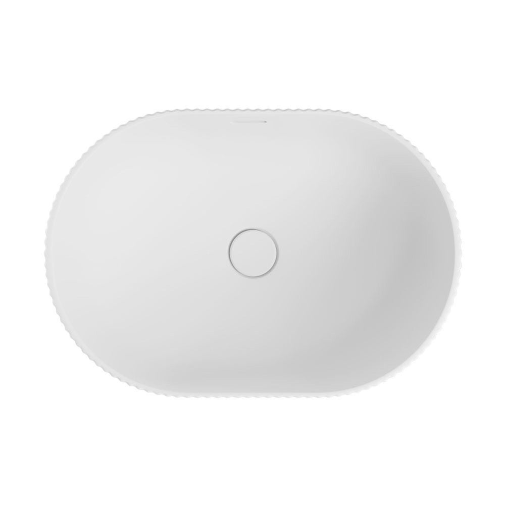 FIENZA ELEANOR OVAL SEMI-INSET BASIN MATTE WHITE 555MM