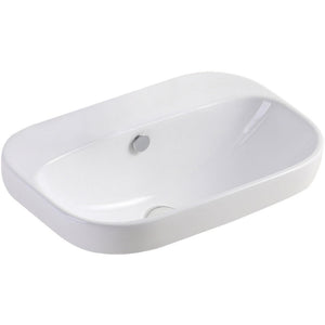 FIENZA PARISA SEMI-INSET BASIN GLOSS WHITE 515MM