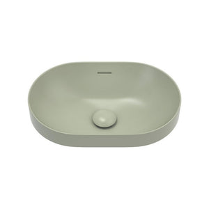 FIENZA ALUCA PILL SEMI-INSET CERAMIC BASIN OLIVE 530MM
