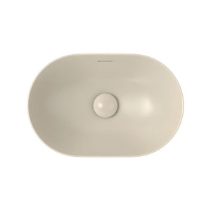 FIENZA ALUCA PILL SEMI-INSET CERAMIC BASIN KHAKI 530MM