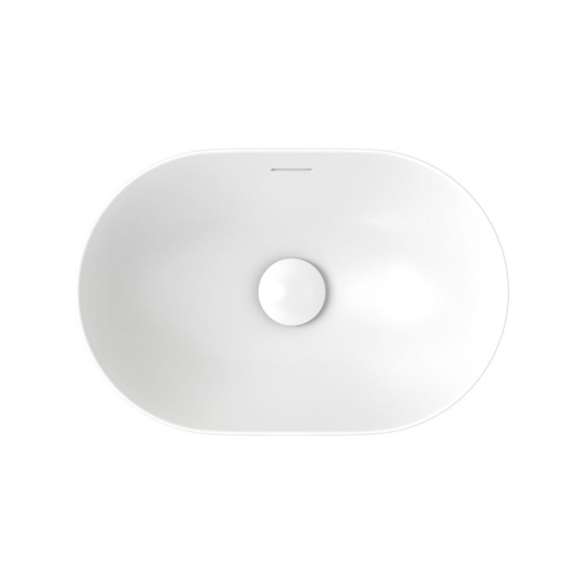 FIENZA ALUCA PILL SEMI-INSET BASIN MATTE WHITE 530MM
