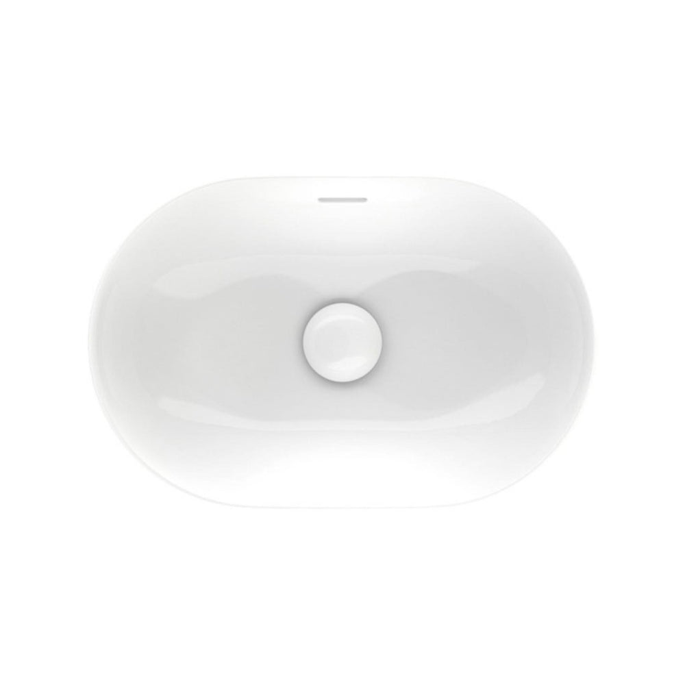 FIENZA ALUCA PILL SEMI-INSET BASIN GLOSS WHITE 530MM