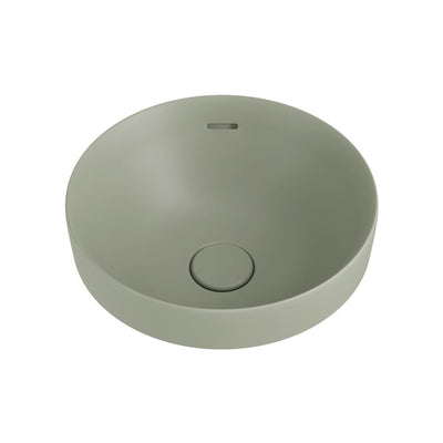 FIENZA ALUCA ROUND SEMI-INSET BASIN MATTE OLIVE 350MM