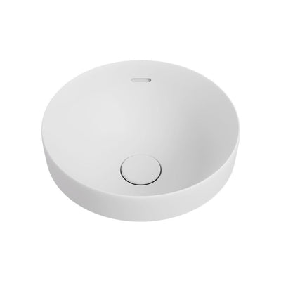 FIENZA ALUCA ROUND SEMI-INSET BASIN MATTE WHITE 350MM