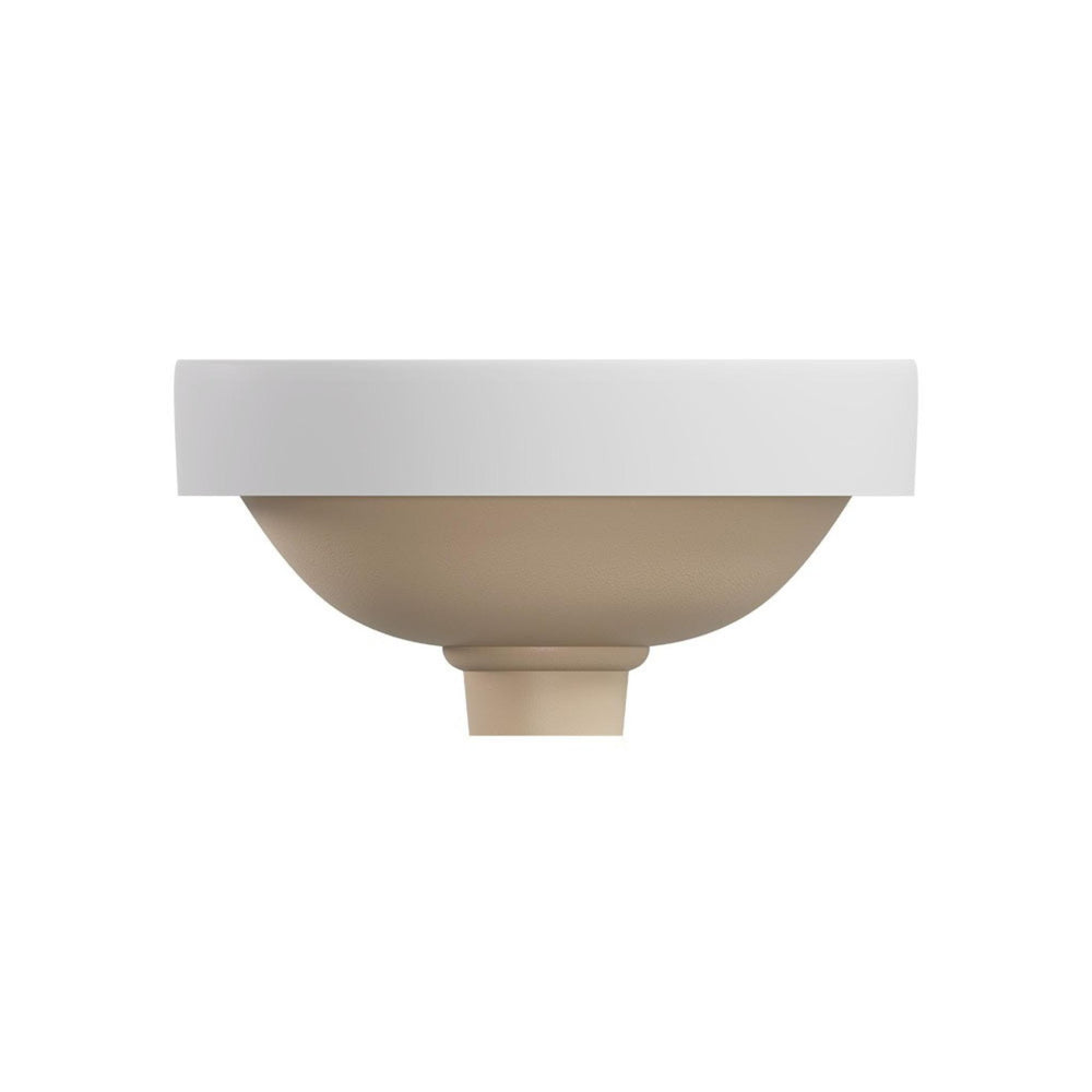 FIENZA ALUCA ROUND SEMI-INSET BASIN MATTE WHITE 350MM