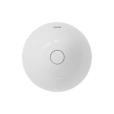 FIENZA ALUCA ROUND SEMI-INSET BASIN GLOSS WHITE 350MM