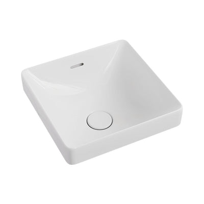 FIENZA ALUCA SQUARE SEMI-INSET BASIN GLOSS WHITE 345MM