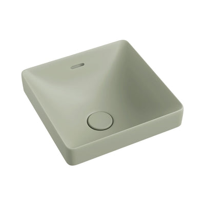 FIENZA ALUCA SQUARE SEMI-INSET BASIN MATTE OLIVE 345MM
