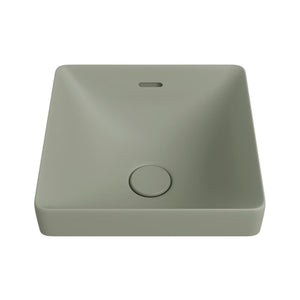 FIENZA ALUCA SQUARE SEMI-INSET BASIN MATTE OLIVE 345MM