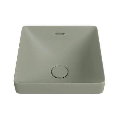 FIENZA ALUCA SQUARE SEMI-INSET BASIN MATTE OLIVE 345MM
