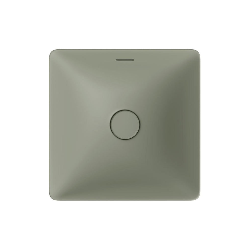 FIENZA ALUCA SQUARE SEMI-INSET BASIN MATTE OLIVE 345MM