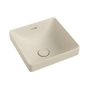 FIENZA ALUCA SQUARE SEMI-INSET BASIN MATTE KHAKI 345MM