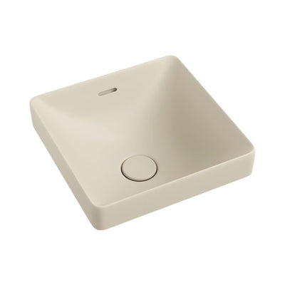 FIENZA ALUCA SQUARE SEMI-INSET BASIN MATTE KHAKI 345MM