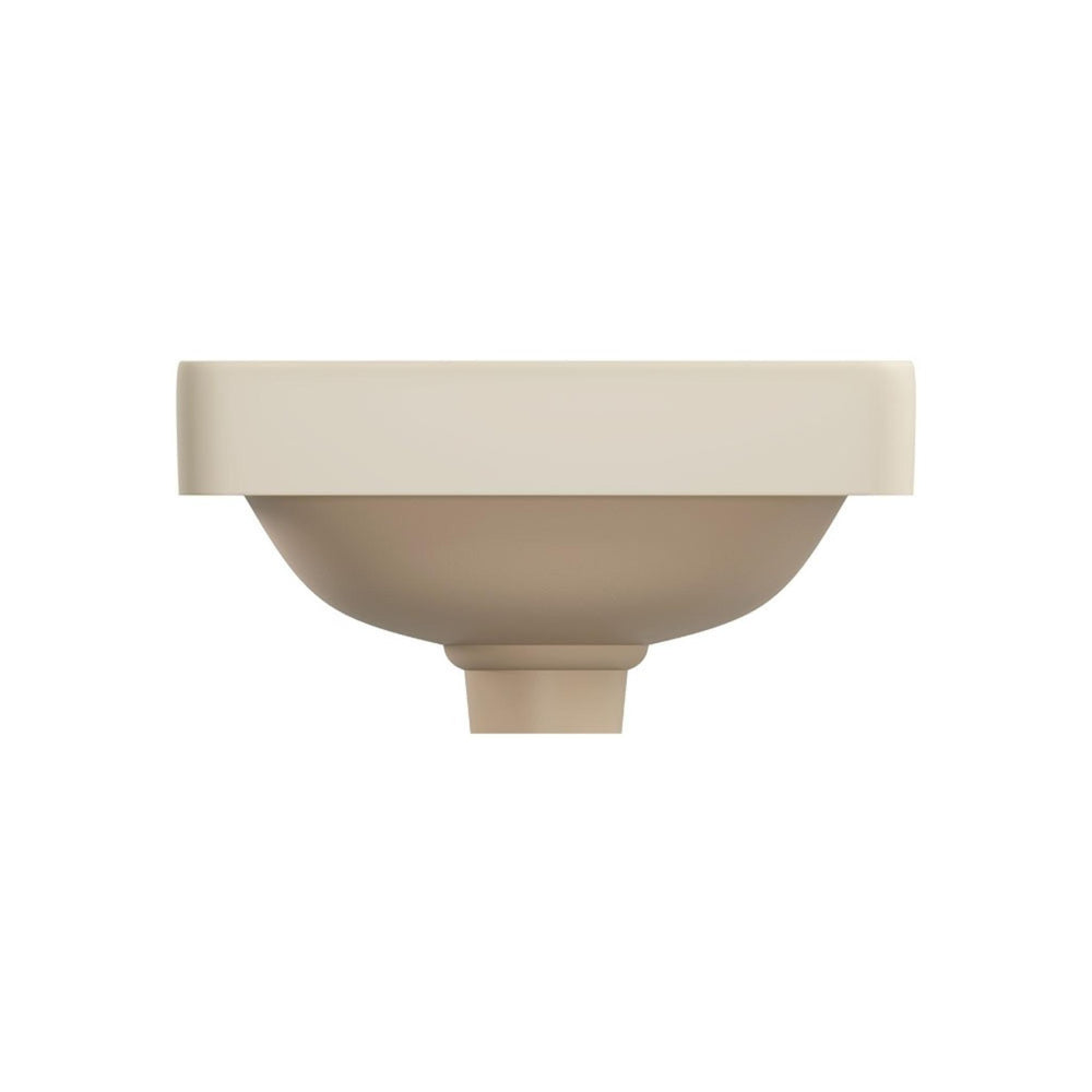 FIENZA ALUCA SQUARE SEMI-INSET BASIN MATTE KHAKI 345MM