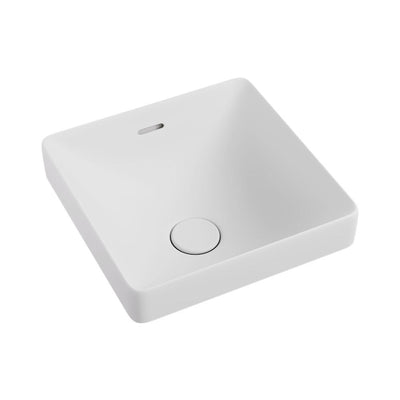 FIENZA ALUCA SQUARE SEMI-INSET BASIN MATTE WHITE 345MM