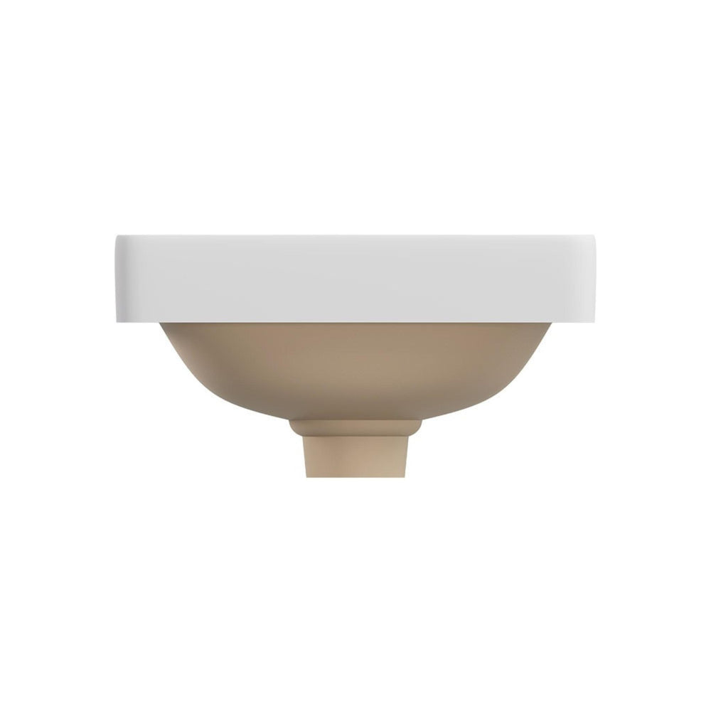 FIENZA ALUCA SQUARE SEMI-INSET BASIN MATTE WHITE 345MM
