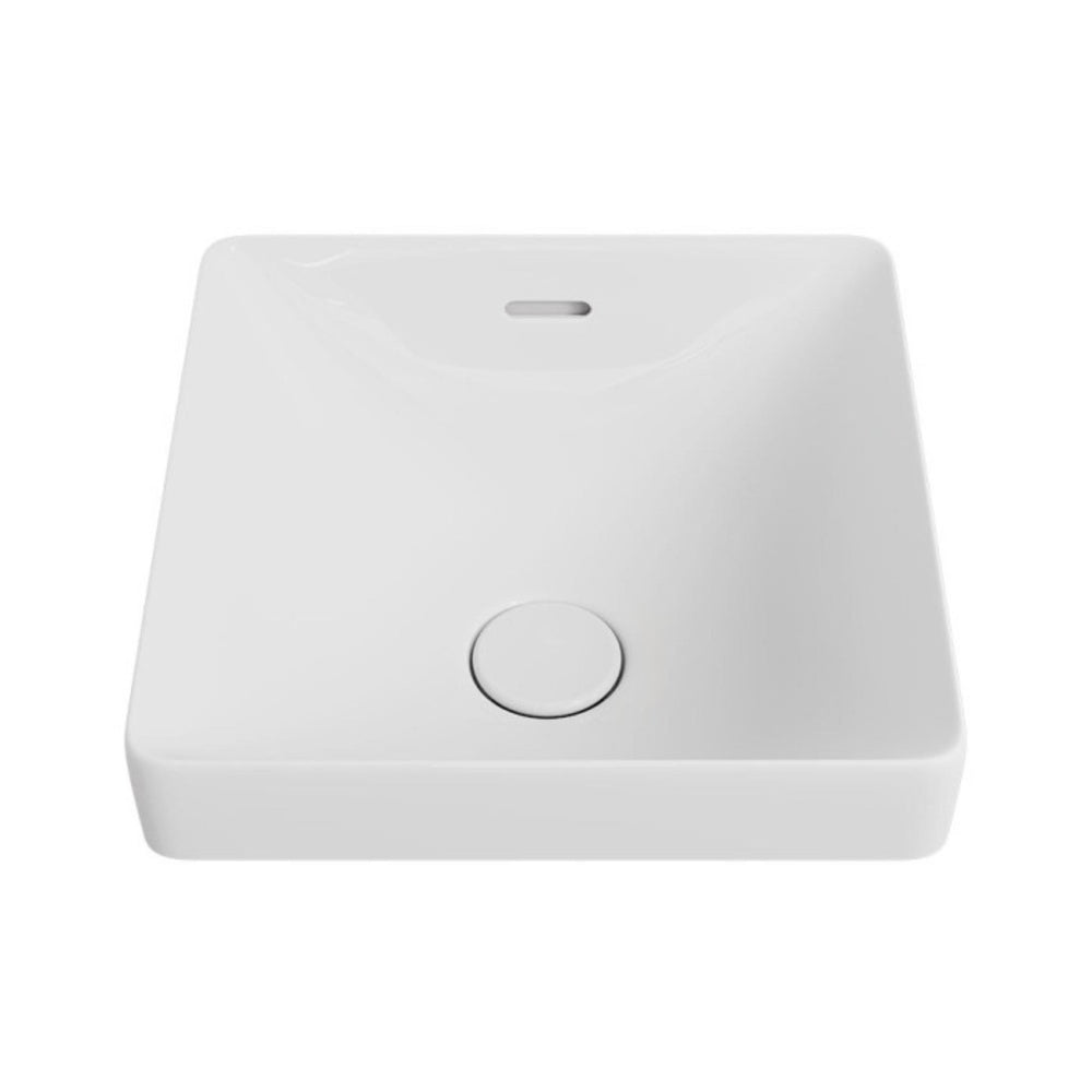 FIENZA ALUCA SQUARE SEMI-INSET BASIN GLOSS WHITE 345MM