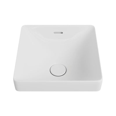 FIENZA ALUCA SQUARE SEMI-INSET BASIN GLOSS WHITE 345MM