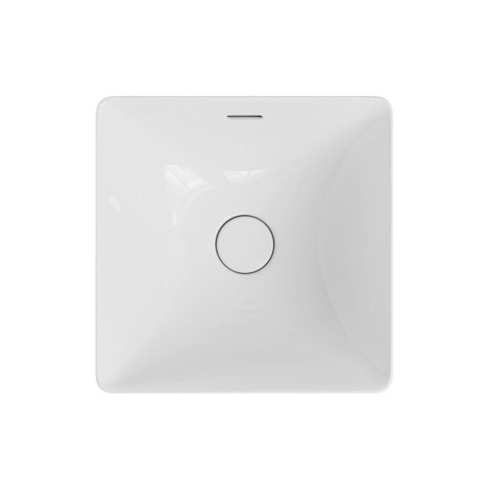 FIENZA ALUCA SQUARE SEMI-INSET BASIN GLOSS WHITE 345MM