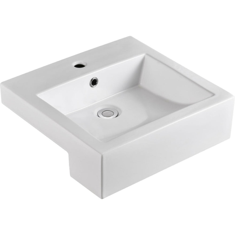 FIENZA JACINTA SEMI-RECESSED BASIN GLOSS WHITE 480MM
