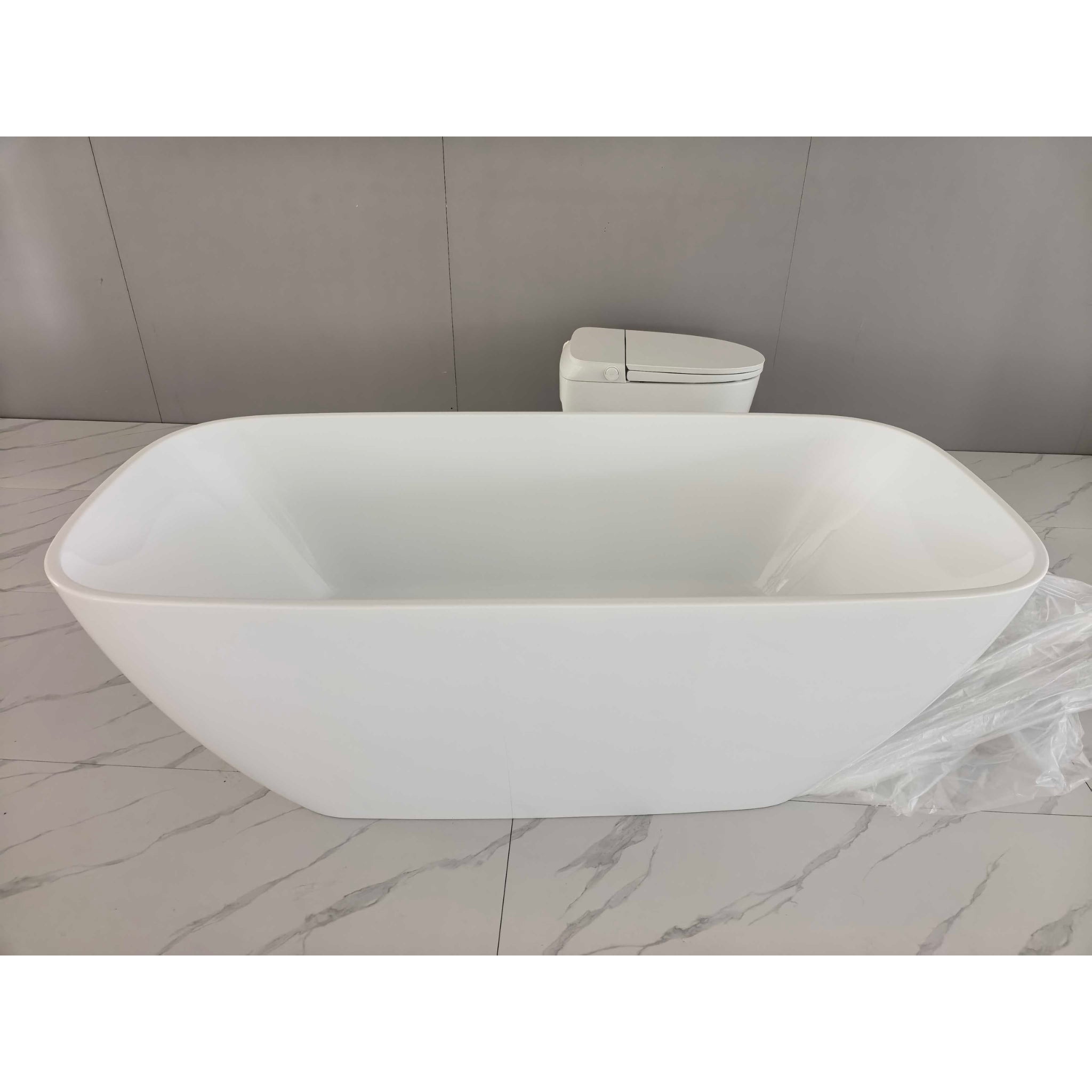 VITO ROSSA FREESTANDING BATHTUB GLOSS WHITE (AVAILABLE IN 1500MM AND 1700MM)
