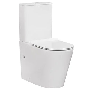 DECINA RENEE EZI HEIGHT RIMLESS UNIVERSAL BACK-TO-WALL TOILET SUITE GLOSS WHITE