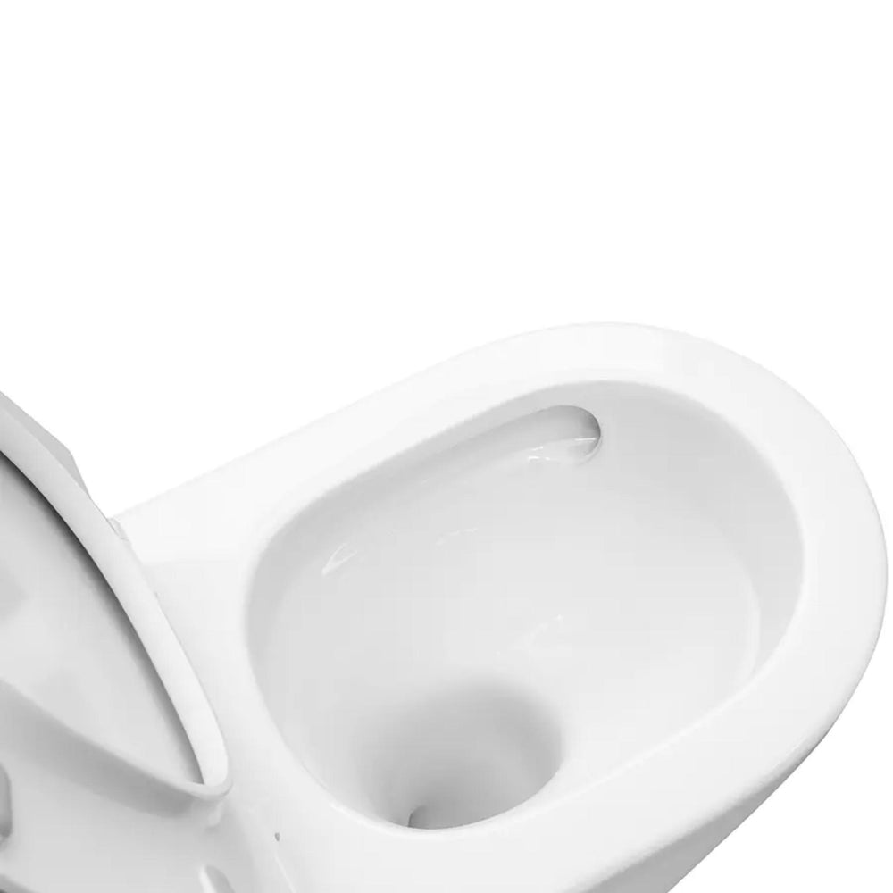 DECINA RENEE EZI HEIGHT RIMLESS UNIVERSAL BACK-TO-WALL TOILET SUITE GLOSS WHITE