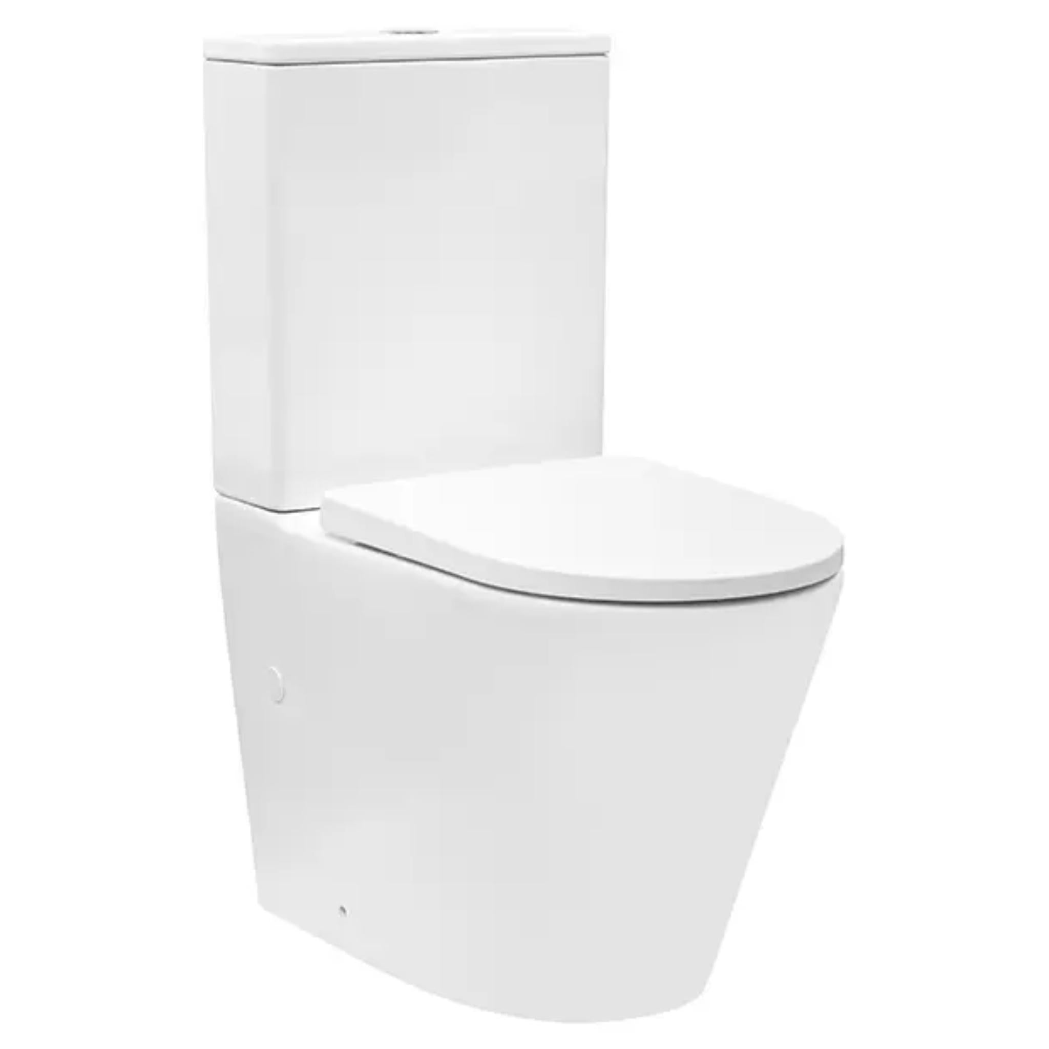 DECINA RENEE RIMLESS UNIVERSAL BACK-TO-WALL TOILET SUITE GLOSS WHITE