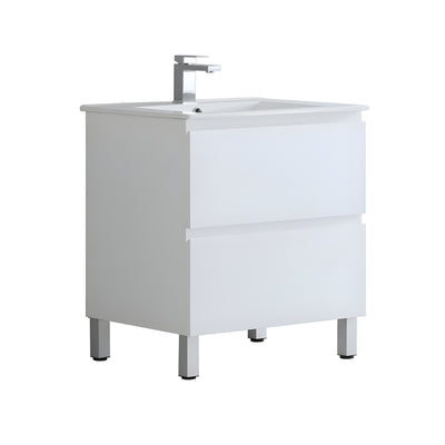 CETO REVIVE MATTE WHITE 1200MM SINGLE BOWL FLOOR STANDING VANITY