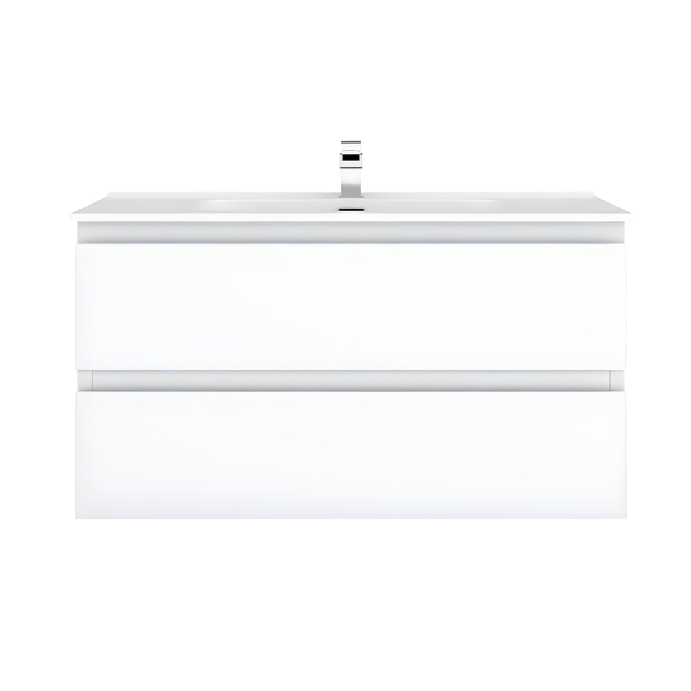 CETO REVIVE MATTE WHITE 1200MM SINGLE BOWL WALL HUNG VANITY