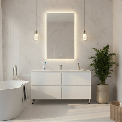 CETO REVIVE MATTE WHITE 1500MM SINGLE BOWL FLOOR STANDING VANITY
